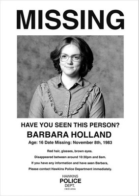 New Missing Stranger Things Barb Poster Gift For Fans Poster MP388