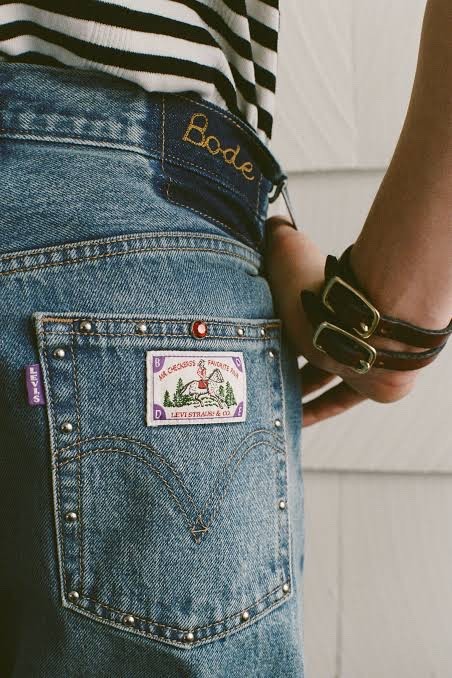Levi's x BODE Barrel Racer Jeans Light Wash Studded W24 L30 | eBay