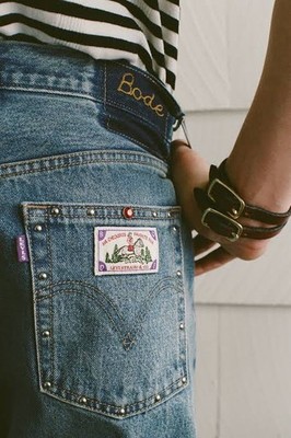 Levi's x BODE Barrel Racer Jeans Light Wash Studded W24 L30 | eBay