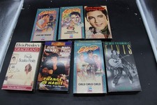 Elvis Presley VHS Lot Of 7 Tapes Elvis Collection Music And Movies 