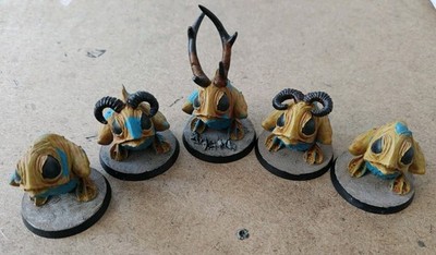 Wargaming Fantasy D&D Custom Creature Frogs Miniatures