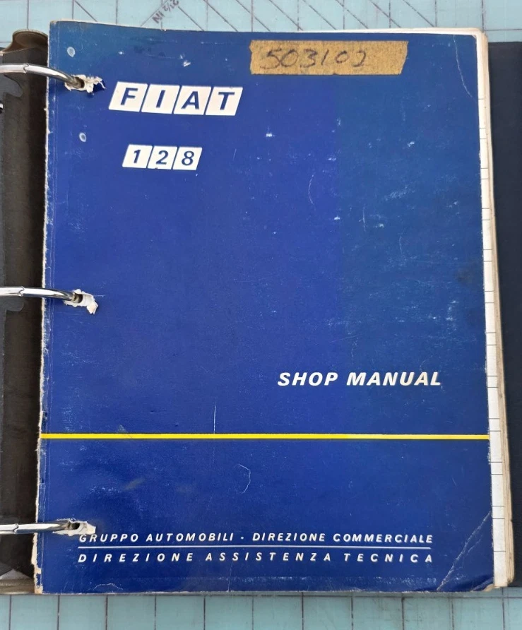 VINTAGE Raro-FIAT 128 OEM Manual de Loja/Especificações e Livros de Dados Bom Estado - Imagem 2 de 4
