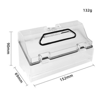 Robotic Sweeper Dust Box Dirt Dust Box Fit for Dreame W10/W10 Pro Vacuum Cleaner