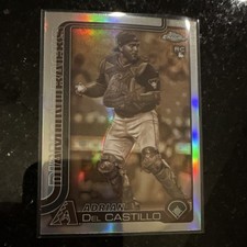 Topps 2025 Chrome Adrian Del Castillo #240 Rookie Arizona Diamondbacks Baseball
