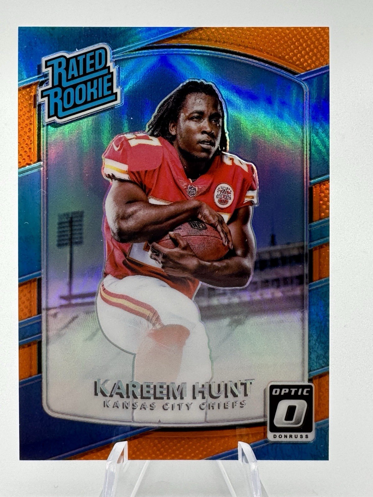 2017 Donruss Optic Rated Rookie Kareem Hunt #182 Orange 167/199