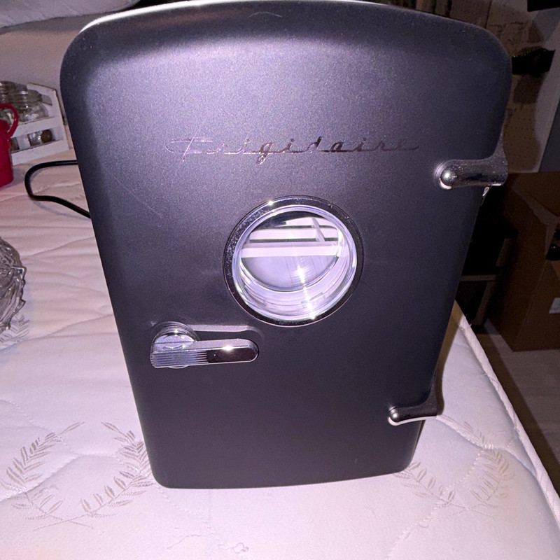 Frigidaire EFMIS229 Black Portable Mini Fridge, Single Door, Matte, 1 Shelf