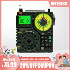 TR112 Shortwave Radio AM/FM/AIR/MW/VHF/WB MultiBand Ham Radio With Bluetooth SOS
