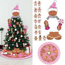 32 Pcs Gingerbread Man Christmas Decoration Gingerbread Man Christmas Tree To...