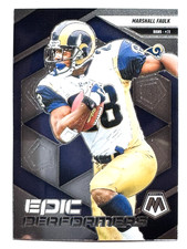 HOF'er MARSHALL FAULK Rams 2025 Panini Mosaic EPIC PEROFRMERS INSERT Card #14