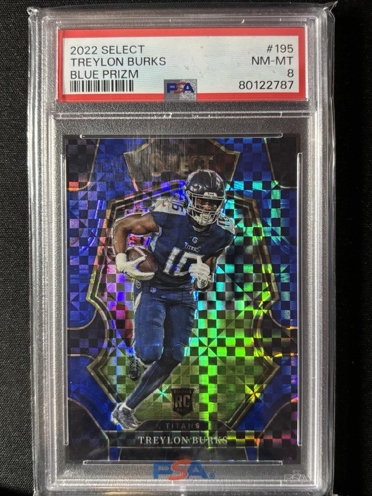 2022 Panini Select - Premier Level Treylon Burks #195 Blue Prizm /149 NM-MT 8
