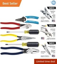 Alloy Steel 6-Piece Electrician Tool Set with Ergonomic Grip – Made in USA
