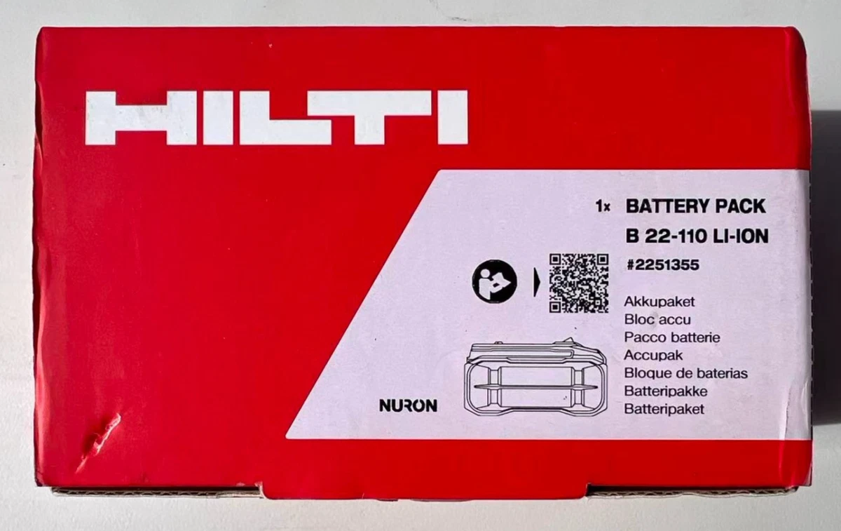 Genuine Hilti B22-110 22V 5.2Ah Li-Ion Battery for Hilti Tools 