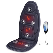 Snailax Back Massager with Heat, Vibration 1 Count Pack of 1 , Classic Black