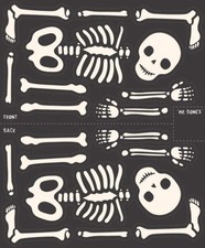Riley Blake Halloween Hey Pumpkin Skeleton Panel Mr Bone