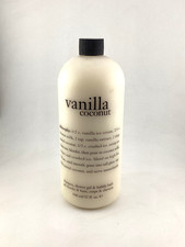 Philosophy Vanilla Coconut Shampoo Shower Gel&Bubble bath 32 oz New with pump 1.09 per gallon