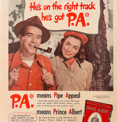 1948 Prince Albert Pipe Tobacco Advertisement Vintage Smoking Crimp Cut F15T2
