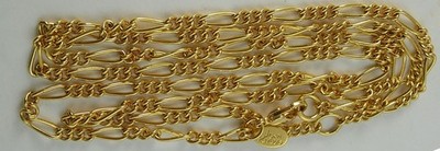 Stunning Vintage Unworn Gold Tone Joan Rivers 32'' long Figaro Style Necklace