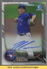 2016 Bowman Chrome Prospects Refractor /499 Conner Greene #BCAP-CG Auto READ l7u