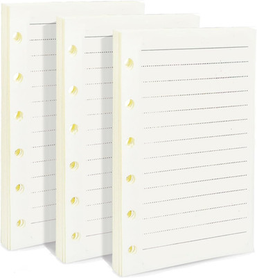 A7 Planner Refill, 3 Pack 135 Sheets/270 Pages, Planner Refill, Writing Paper, A