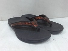 UsedVeryGood - Vionic Womens Tide II Tortoise, Black, 8