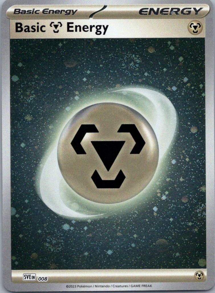 Pokemon Basic Metal Energy 8/16 Scarlet Violet Energies Holo NM
