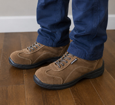 Lemaitre Men s Sporty Safety Shoes Steel Toe Beige Suede Size 12US 46EU 11.5UK
