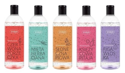 ZIAJA SHOWER GEL RED CURRANT / MINT TEA / SUNNY QUINCE / DRAGON FRUIT / FIG