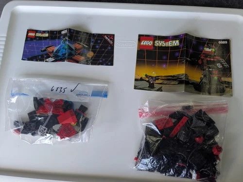 Vintage LEGO Space Spyrius lot 6889 6835 100% complete w instructions
