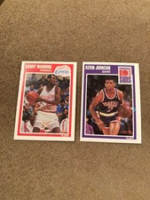 2 Card Danny Manning & Kevin Johnson 1989-90 Fleer Rookie Lot