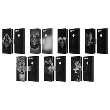 OFFICIAL STANLEY MORRISON BLACK AND WHITE LEATHER BOOK CASE FOR GOOGLE PHONES