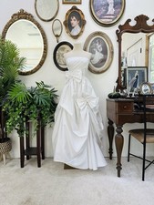 Vintage 1980s Dance Allure by Alfred Angelo Wedding Dress | Strapless Draped