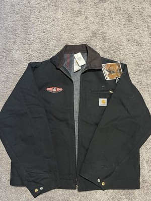 Vintage Carhartt Duck Detroit Black Jacket Men's 50 Tall Blanket Lined