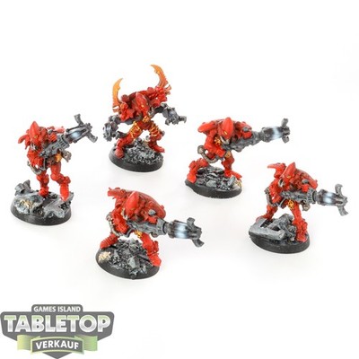 Aeldari - 5 Warp Spiders klassisch - bemalt