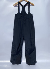 Columbia Black Nylon Ski Snow Overalls Snowsuit M