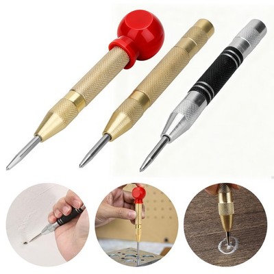 3pcs Automatic Center Punch Adjustable Spring-Loaded Metal Drill Tool Hole Punch