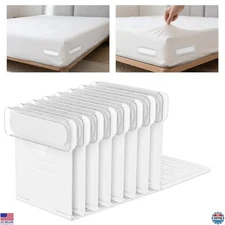 8Pcs Heavy Duty Bed Sheet Holders - Secure Fitted Corners, No Loose Sheets