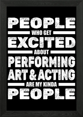 Theater gerahmtes Wandbild Poster Leinwanddruck Bild