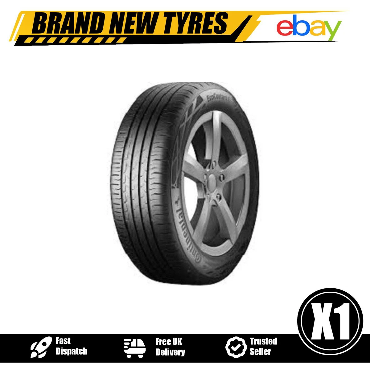 1x Sommerreifen Continental Eco Contact 6 215/55 R17 94V U6 6,5mm In