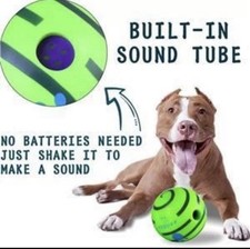 PREMIUM Wobble Wag Giggle Ball for Dogs Squeaky Dog Toys Interactive Dog Toys