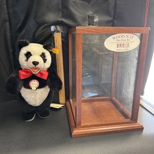 1985 Steiff Jointed Panda Bear Germany - 1938 Replica w/ Tags