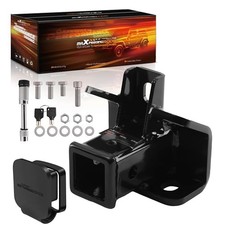 Class 3 Trailer Hitch Receiver, 2 Inch Receiver, Rear Towing Hitch for Black