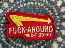 FAFO 2x3 Embroidered Morale Patch Hook Backing Brand New
