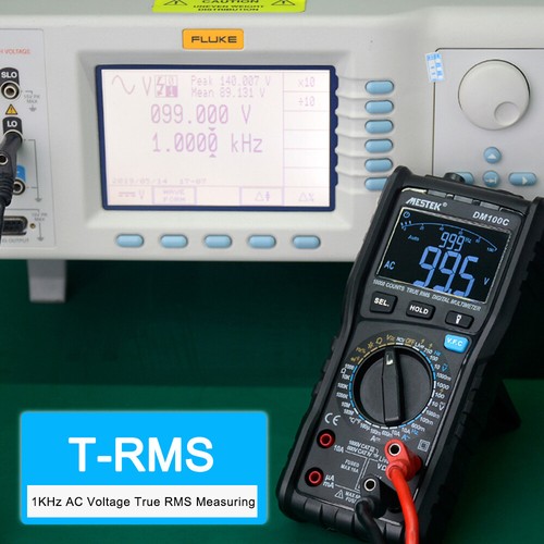 MESTEK DM100C Digital Multimeter 10000 Counts Voltage Current NCV Tester C4F2 - Picture 8 of 12