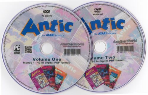 ANTIC Magazine Collection on Disk ALL ISSUES Atari XL/XE/400/800/2600/7800 Games