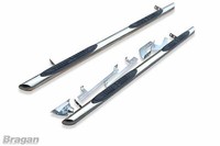 Seiten Stangen + 4 Stufen Pads - Jeans Enden Passend FüR Nissan Nv400 2010 + Swb