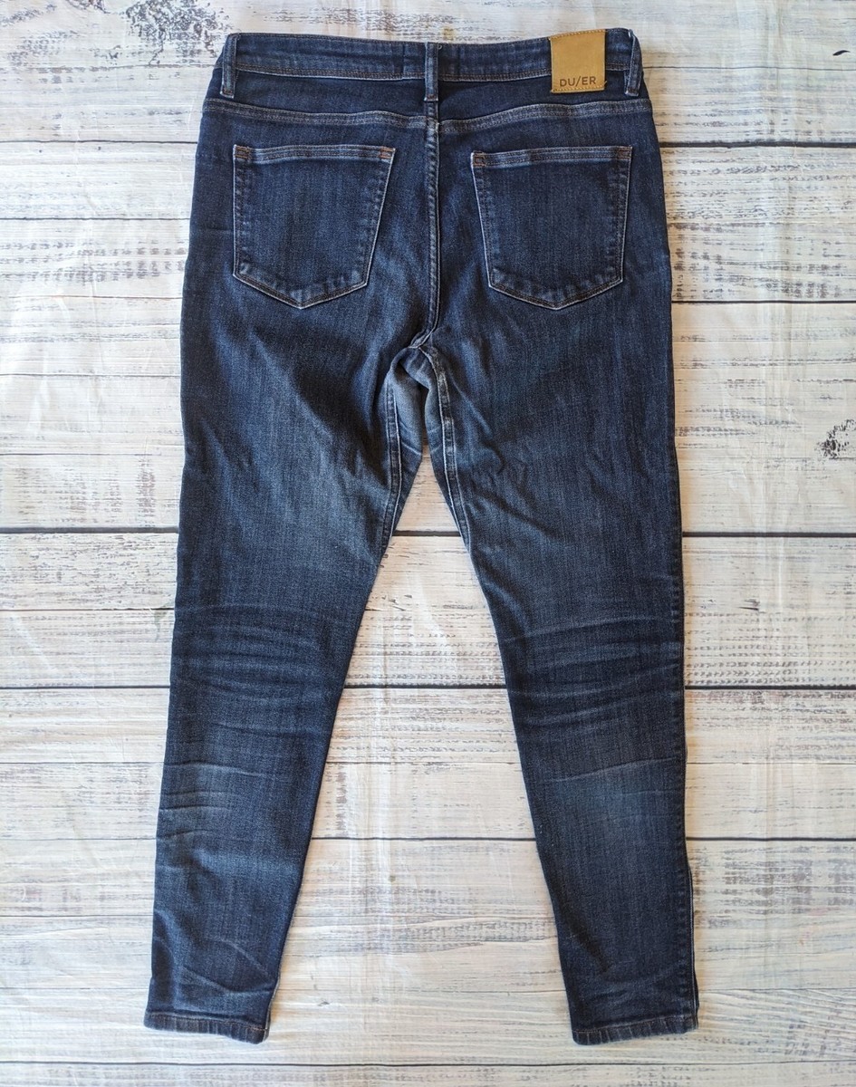 DUER Womens Denim Skinny Jeans Size 29 X 28 DU/ER