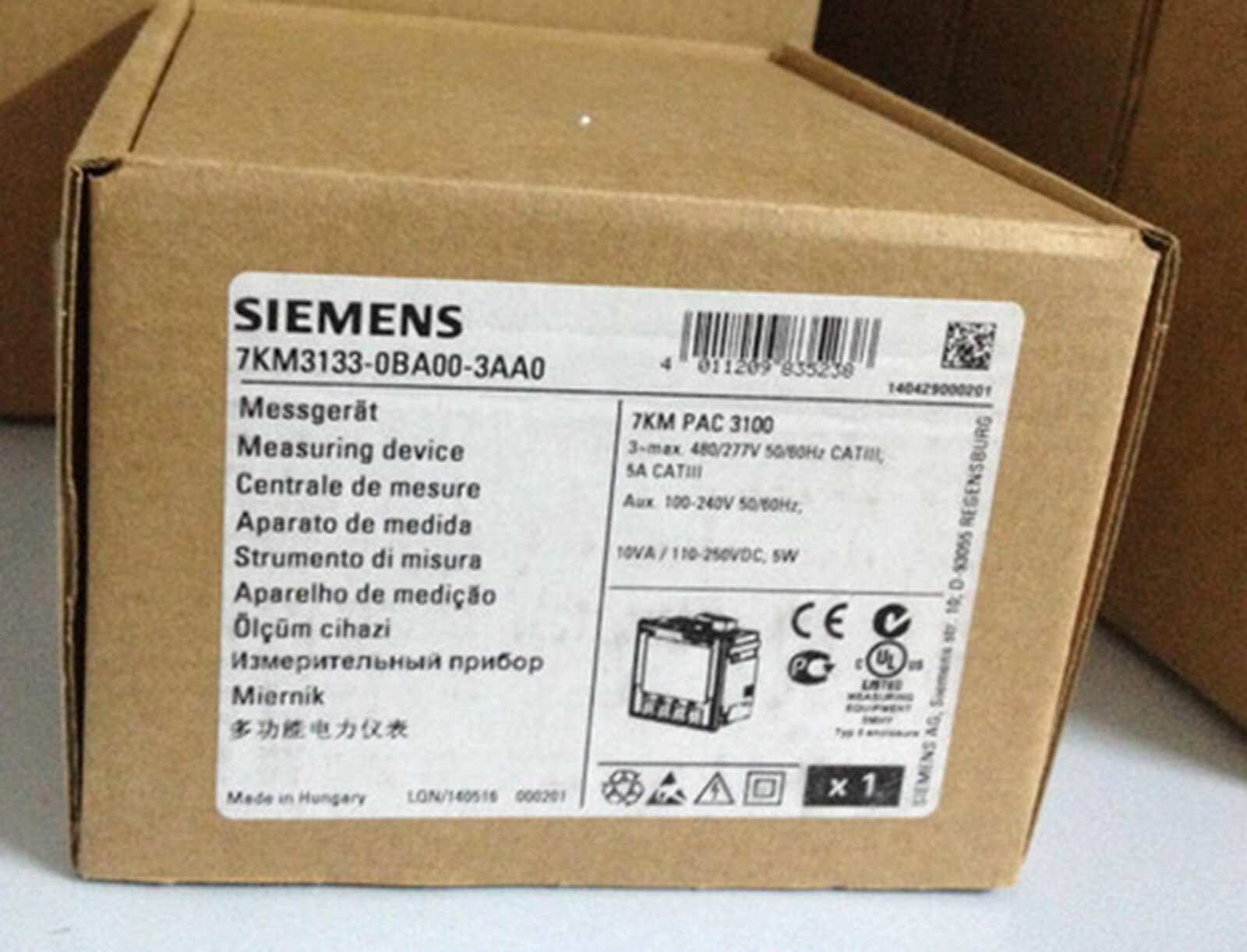 NEW PAC3100 7KM3133-0BA00-3AA0 PLC Power Monitoring Device LCD Panel #F22