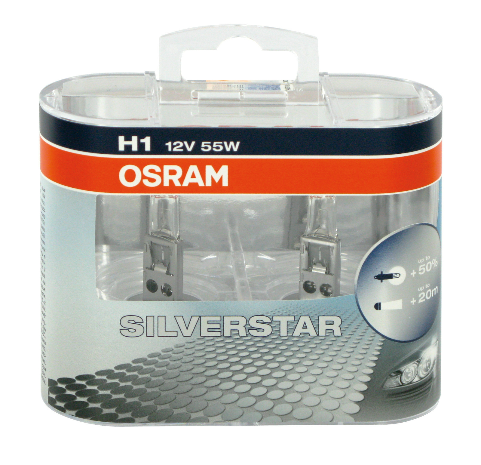 H1 OSRAM SILVERSTAR High Beam Bulbs Main Hi Headlight Headlamp 
