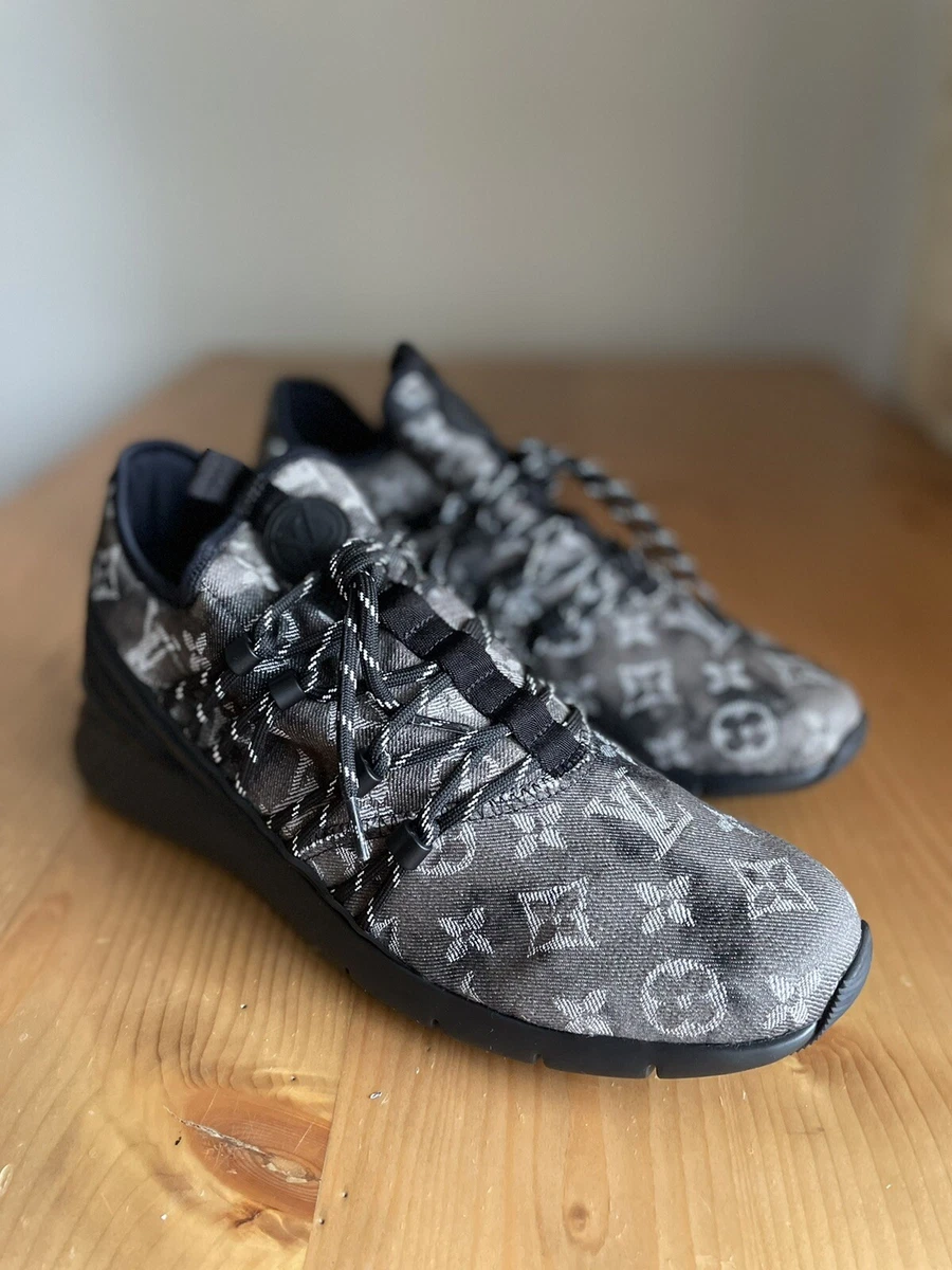 Authentic Louis Vuitton Fastlane Denim Monogram Sneakers LV 7,5 EU