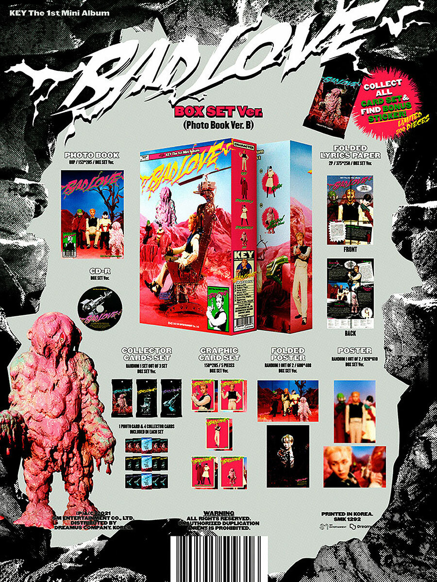 SHINEE KEY [BAD LOVE] 1st Mini Album SPACE RAY GUN/BOX SET
